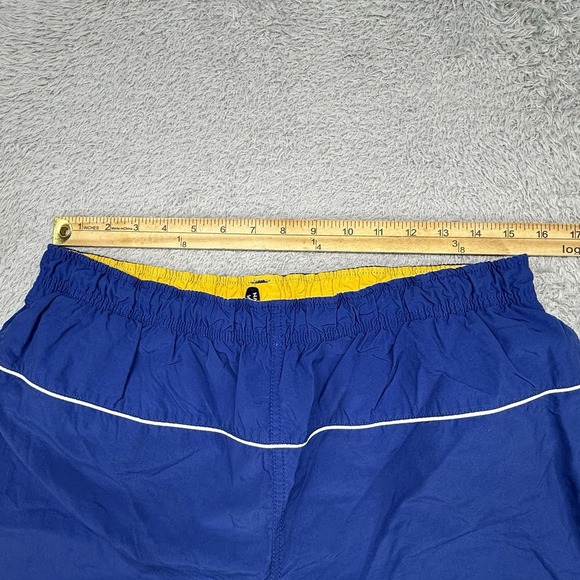 Lot of 2 Nautica Vintage Swim Trunks Men's Large Lined Blue Yellow - Picture 5 of 8